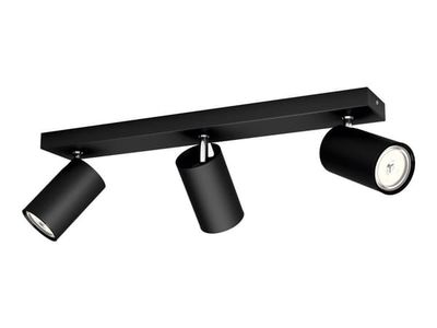Philips myLiving Kosipo kohdevalaisin 3x, Pinta-asennettavat spottivalot, GU10, 3 lamppu(a), LED, 220-240 V, Musta