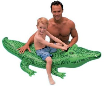 BADELEKE INTEX KROKODILLE 168 CM RIDE-ON 3+