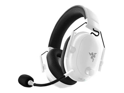 Razer BlackShark V2 PRO - 2023 Edition - headset - fullstorlek - Bluetooth/radiofrekvens 2,4 GHz - trådlös - ljudisolerande - vit