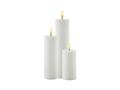 Juledekorasjon Tork Sirius Sirius Smilla oppladbart lyssett Ø 5 cm - hvit - 3 stk