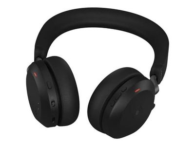 Jabra Evolve2 75 - Hodesett - på øret - Bluetooth - trådløst, kabling - aktiv støyreduksjon - USB-A - støyisolerende - svart - Sertifisert for Micr...