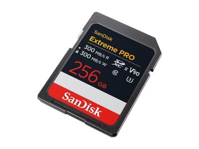 SanDisk Extreme Pro - Flashminnekort - 256 GB - Video Class V90 / UHS-II U3 / Class10 - SDXC UHS-II