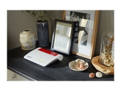 FRITZ!Box 7590 AX - Trådløs ruter - DSL-modem 4-portssvitsj - 1GbE - Wi-Fi 6 - Dobbeltbånd - VoIP-telefonadapter (DECT)