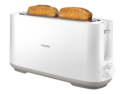 Philips Daily Collection HD2590 - Brödrost - 2 skiva - 1 Kortplatser - vit