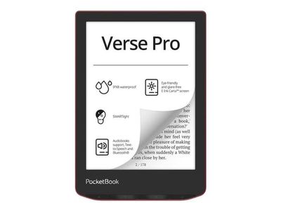 PocketBook Verse PRO - eBook-leser - Linux 3.10.65 - 16 GB - 6" 16 grånivåer (4-bts) E Ink Carta (1072 x 1448) - berøringsskjerm - Bluetooth, Wi-Fi...