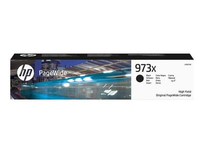 HP 973X - Høy ytelse - svart - original - PageWide - blekkpatron - for PageWide Managed P55250; PageWide Pro 452, 477, 552, 577, MFP 477