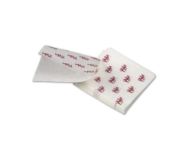 Burgerlomme, 130 x 140 mm, flat bag Kraftpapir, hvid, pakke a 1000 stk palle a 147 kartoner, Fødevar