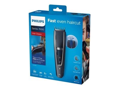 Philips HAIRCLIPPER Series 7000 Vaskbar hårklipper ned Trim-n-Flow PRO-teknologi