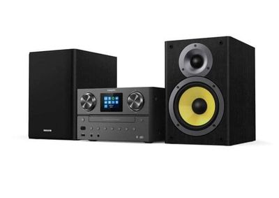 Philips | TAM8905/10 - Mikrosystem - DAB+/Bluetooth/CD/Spotify Connect - 2 x 50 Watt (Totalt) - Sort