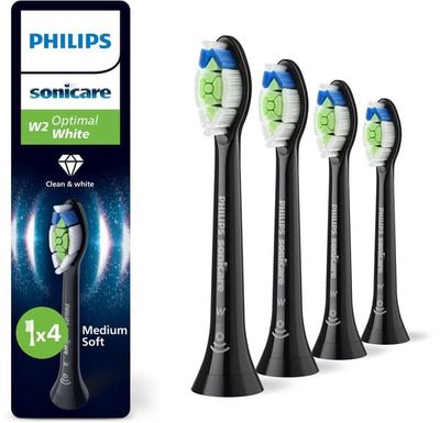Philips Sonicare W2 Optimal White -hammasharjan päät - musta - 4 kpl