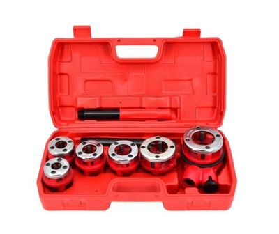 AWTOOLS rørgjengeverktøy sett 6 deler 1/4", 3/8", 1/2", 3/4", 1", 1-1/4" (koffert)
