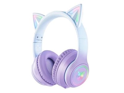 ONIKUMA B90 gamingheadset over-ear Bluetooth 5.0, blå/lilla