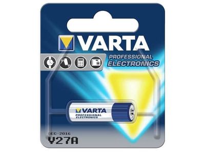 Varta V27A, Engångsbatteri, LR27A, Alkalisk, 12 V, 1 styck, 19 mAh