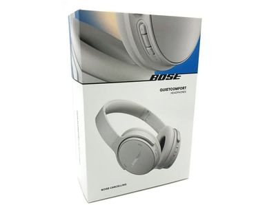 Bose QuietComfort - Hörlurar med mikrofon - fullstorlek - Bluetooth - trådlös, kabelansluten - aktiv brusradering - 3,5 mm kontakt - rökvit