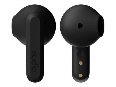 Sudio A3 - True wireless-hodetelefoner med mikrofon - i øret - Bluetooth - aktiv støydemping - svart