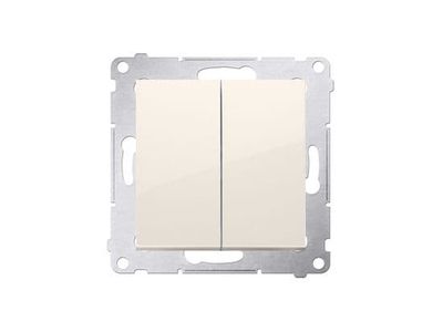 Kontakt-Simon DW5A.01/41, Plast, Vit, IP20, IP44, 250 V, 16 A, 75 mm