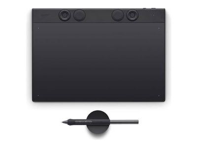 Wacom Intuos Pro Medium - Digitaliserer - høyre- og venstrehåndet - 26.3 x 14.8 cm - elektromagnetisk - 10 knapper - trådløs, kablet - USB, Bluetooth