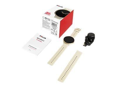 Polar Ignite 2 - Champagneguld - sportklocka med band - silikon - champagne - bandstorlek: S/L - Bluetooth - 35 g