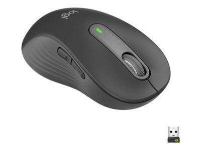 Logitech Signature M650 L LEFT - Mus - stor størrelse - venstrehendt - optisk - 5 knapper - trådløs - 2.4 GHz, Bluetooth - Logitech Logi Bolt USB-m...