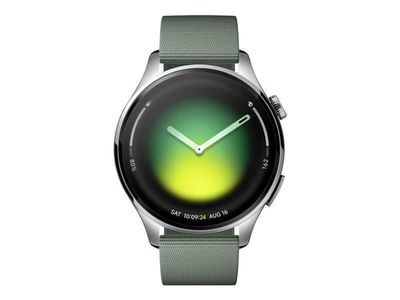 Xiaomi Watch 5 - 316L rostfritt stål - smart klocka med rem - fluororubber - enbärgrön - handledsstorlek: 135-205 mm - display 1.54" - 32 GB - Blue...