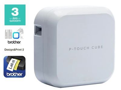 Brother PT-P710BT Cube Plus labelprinter Bluetooth - hvid