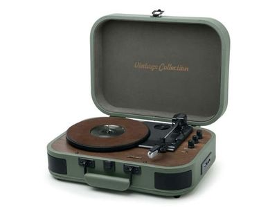 Muse MT-207 PGR, Direktedrevet platespiller, Automatisk, Grønn, 33,45,75 RPM, Rotasjon, 10 W