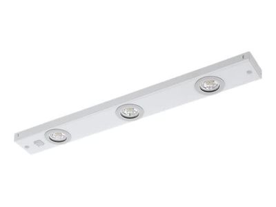 EGLO KOB LED lysliste/armatur i hvid, velegnet til skabs/underskabsbelysning, 3x2,3W LED, 3x260LM, 3000K med afbryder på listen, L: 60 cm