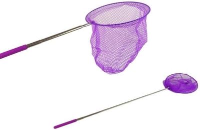 LeanToys sommerfugl-/insektshåv teleskopisk 85 cm lilla