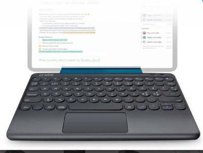 Holmes SBS universelt Bluetooth-tastatur for nettbrett - svart med styreflate