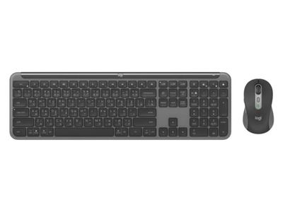 Logitech Signature Slim Combo MK950 - Sats med tangentbord och mus - trådlös - Bluetooth 5.1 LE - QWERTY - Nordisk - grafit