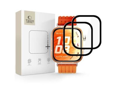 Tech-Protect Glass Flex+ 2-pak hybridglass til Huawei Watch Fit 5 Pro - svart