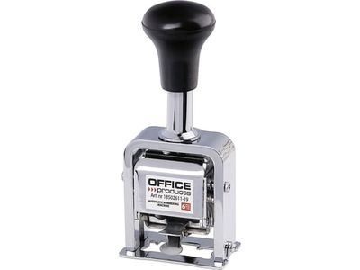 Office Products nummerator 6 sifre automatisk sølv