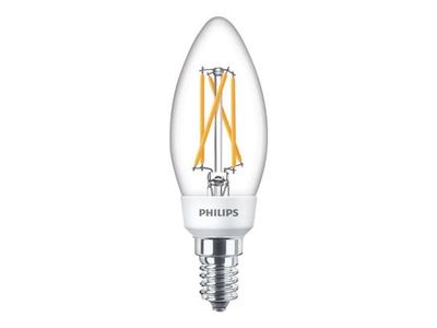 Philips SceneSwitch - LED-lyspære - form: pære - E14 - 5 W (ekvivalent 40 W) - klasse F - varmhvitt/flammelys - 2200/2500/2700 K