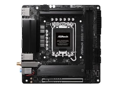 ASRock B860I WiFi - Hovedkort - mini-ITX - LGA1851-sokkel - B860 Chipset - USB-C 3.2 Gen 2x2, USB-C 3.2 Gen2, USB 3.2 Gen 2, USB 3.2 Gen 1 - 2.5 Gi...