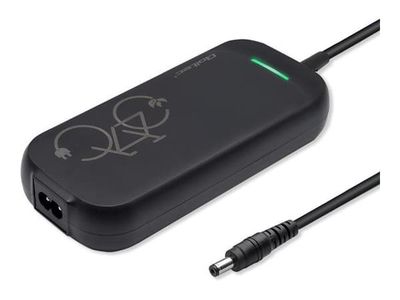 Qoltec - Strömadapter - för elcykel, elektrisk scooter, 36V, 42V, 5.5x2.1, vattentålig + strömkabel - AC 220-240 V - 84 Watt - svart