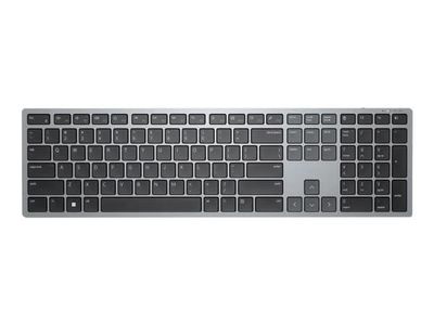 Dell Multi-Device KB700 - Tastatur - trådløs - 2.4 GHz, Bluetooth 5.0 - QWERTY - Pan Nordic - grå - med 3 years NBD Advance Exchange