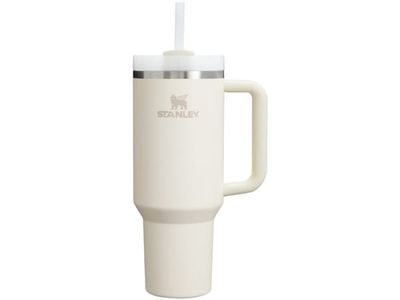 Stanley Quencher H2.0? FlowState Tumbler 1.2L, Krämfärgad, Rostfritt stål, 7 h, 11 h, 1200 ml, 100 mm