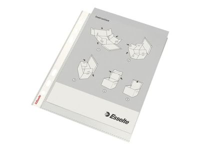 Esselte Plus - Arkbeskytter - for A5 (148 x 210 mm) - kapasitet: 30 ark - blank (en pakke 10)