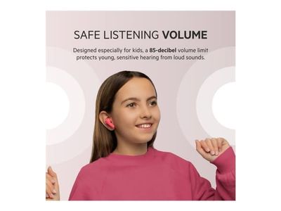 Belkin SoundForm Nano for Kids - True wireless-hörlurar med mikrofon - inuti örat - Bluetooth - rosa
