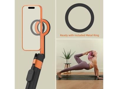 TECH-PROTECT L10S MagSafe Bluetooth selfie stick stativ 4 delar svart/orange