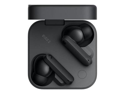 CMF Buds 2 - True wireless-hörlurar med mikrofon - öronknopp - Bluetooth - aktiv brusradering - mörkgrå