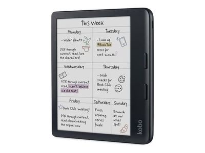 Kobo Libra Colour - eBook-leser - 32 GB - 7" farge E Ink Kaleido 3 (1264 x 1680) - berøringsskjerm - Wi-Fi 5, Bluetooth - svart
