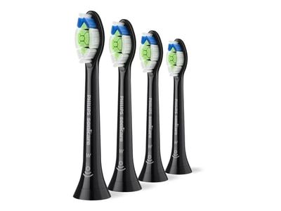 Philips Sonicare W2 Optimal White HX6064 - Extra tandborsthuvud - till tandborste - svart (paket om 4)