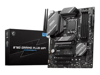MSI B760 GAMING PLUS WIFI - Hovedkort - ATX - LGA1700-sokkel - B760 Chipset - USB 3.2 Gen 1, USB 3.2 Gen 2, USB-C 3.2 Gen2 - 2.5 Gigabit LAN, Wi-Fi...