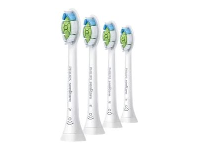 Philips Sonicare W HX6064 Optimal White - Extra tandborsthuvud - till tandborste - vit (paket om 4) - för Sonicare 2 Series; Sonicare DiamondClean ...