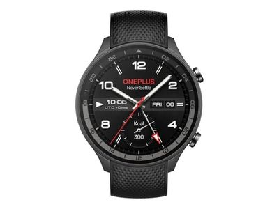 OnePlus Watch 2R - 46 mm - aluminiumslegering - smartklokke med stropp - silikon - håndleddstørrelse: 140-210 mm - display 1.43" - 32 GB - Bluetoot...