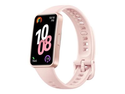 Huawei Band 10 - Polymer - aktivitetssporer med stropp - fluorelastomer - håndleddstørrelse: 120-190 mm - display 1.47" - Bluetooth - 15 g - rosa