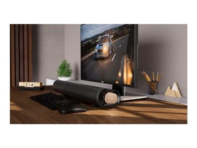 Creative Stage Pro - Soundbar - för hemmabio - 2.1-kanals - Bluetooth - USB - 80 Watt (Total) - svart