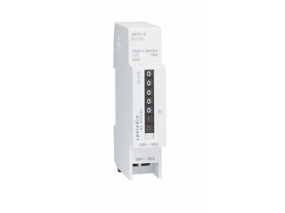Tidräknare 0–99999,9, 230 V växelström, effekt 1,5 W, 18 mm bred