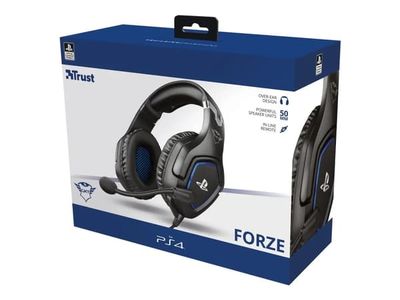 Trust Gaming GXT 488 Forze - Hodesett - full størrelse - kablet - 3,5 mm jakk - svart - for Sony PlayStation 4, Sony PlayStation 4 Pro, Sony PlaySt...